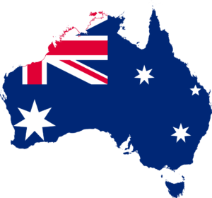 Australian Map Flag